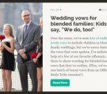 blended family members vows move young ones marriage ceremony offbeat bride