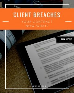 customer breaches photography contract, so what now? from TheLawTog®