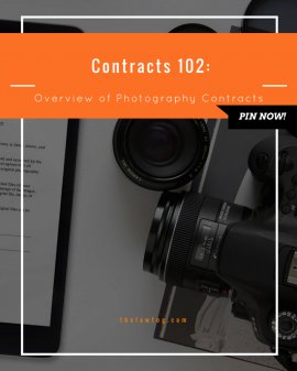 Contracts 102: summary of Photography Contracts