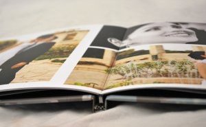 Lay flat image book and record album