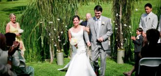 Outdoor marriage at a Barn in VT - Vermont Wedding Venues