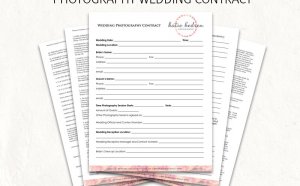 Photography contracts for Wedding