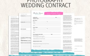 Wedding Contracts for Photographers Templates