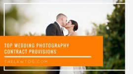 Top marriage photographer Contract Provisions