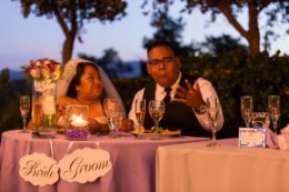 wedding dinner at Reimgstorff home, Shoreline Park, hill see, CA